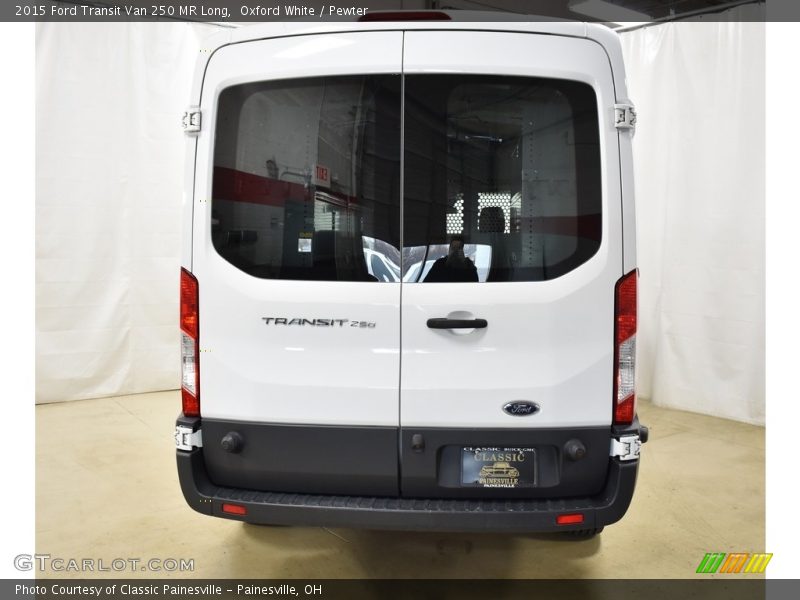 Oxford White / Pewter 2015 Ford Transit Van 250 MR Long