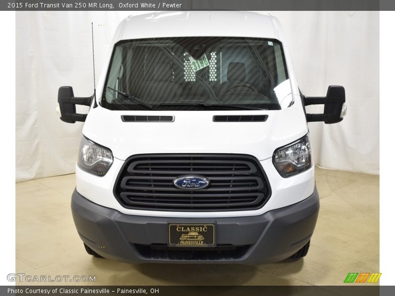 Oxford White / Pewter 2015 Ford Transit Van 250 MR Long
