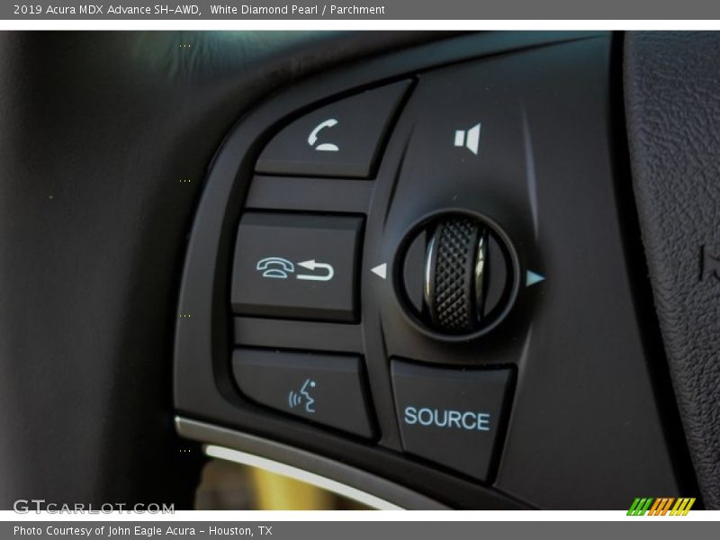 White Diamond Pearl / Parchment 2019 Acura MDX Advance SH-AWD
