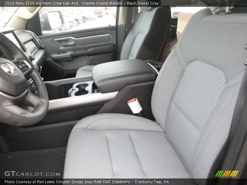 Granite Crystal Metallic / Black/Diesel Gray 2019 Ram 1500 Big Horn Crew Cab 4x4