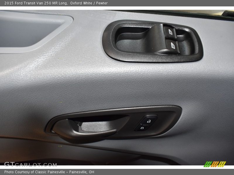 Oxford White / Pewter 2015 Ford Transit Van 250 MR Long
