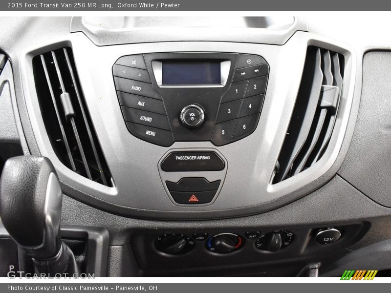 Oxford White / Pewter 2015 Ford Transit Van 250 MR Long