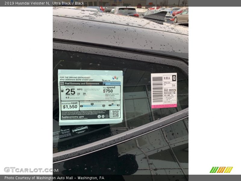 Ultra Black / Black 2019 Hyundai Veloster N