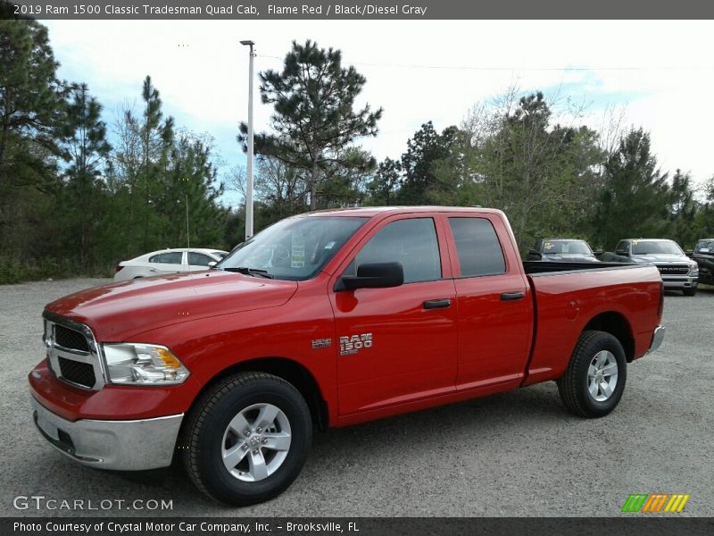Flame Red / Black/Diesel Gray 2019 Ram 1500 Classic Tradesman Quad Cab