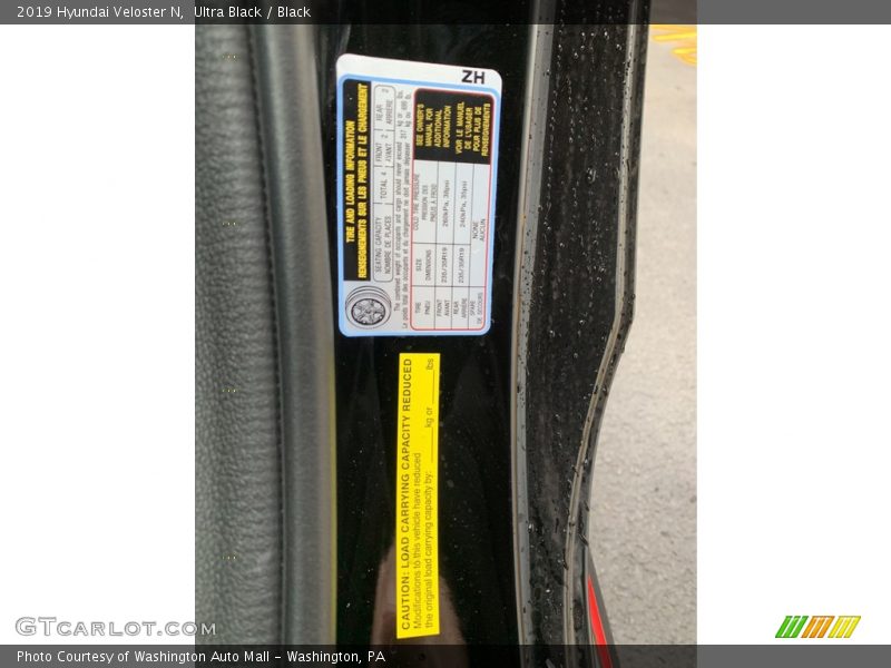 Ultra Black / Black 2019 Hyundai Veloster N