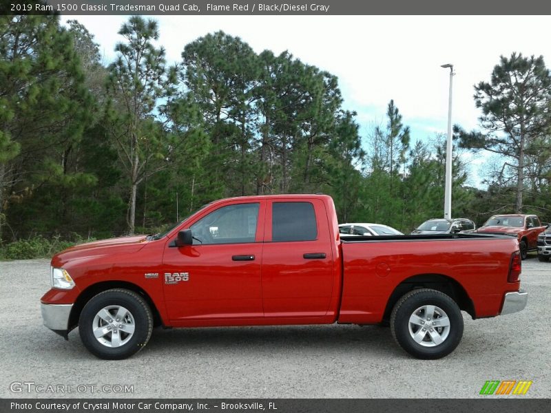 Flame Red / Black/Diesel Gray 2019 Ram 1500 Classic Tradesman Quad Cab