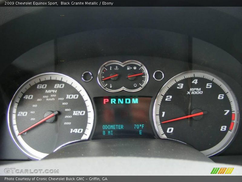 Black Granite Metallic / Ebony 2009 Chevrolet Equinox Sport