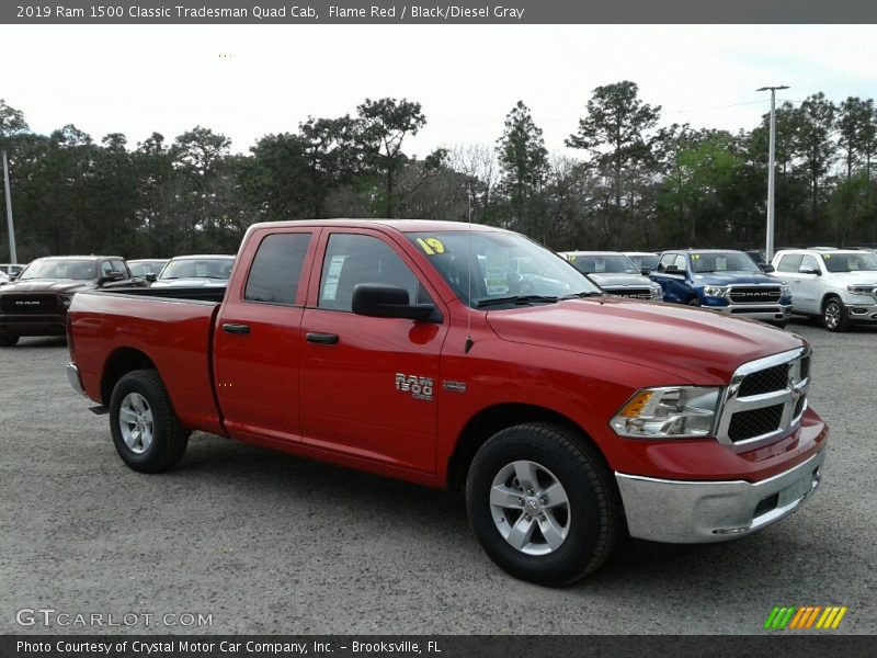 Flame Red / Black/Diesel Gray 2019 Ram 1500 Classic Tradesman Quad Cab