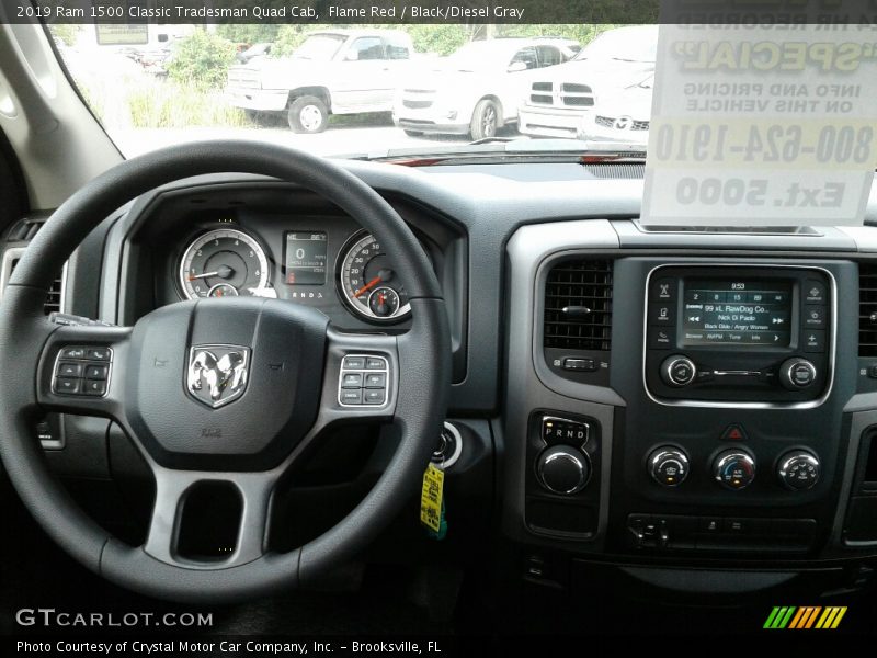 Flame Red / Black/Diesel Gray 2019 Ram 1500 Classic Tradesman Quad Cab
