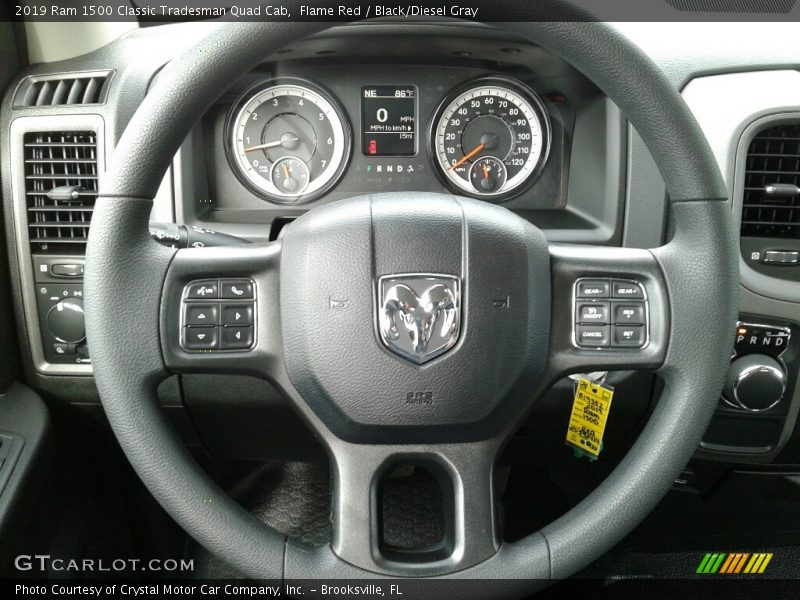 Flame Red / Black/Diesel Gray 2019 Ram 1500 Classic Tradesman Quad Cab