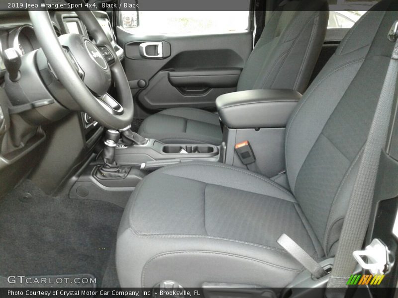 Front Seat of 2019 Wrangler Sport 4x4