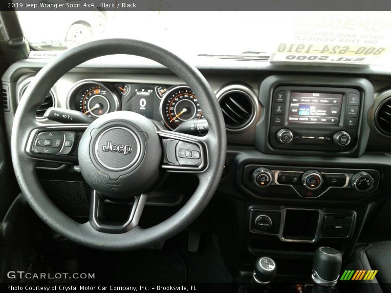 Dashboard of 2019 Wrangler Sport 4x4