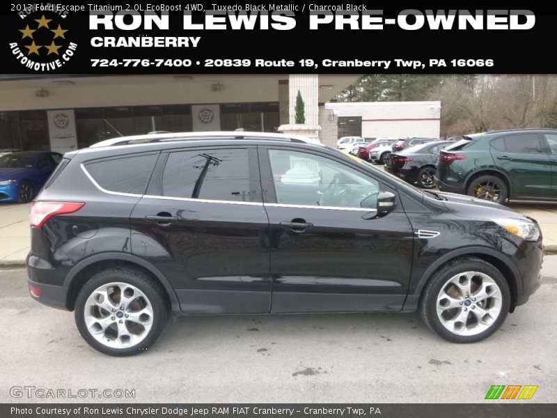 Tuxedo Black Metallic / Charcoal Black 2013 Ford Escape Titanium 2.0L EcoBoost 4WD