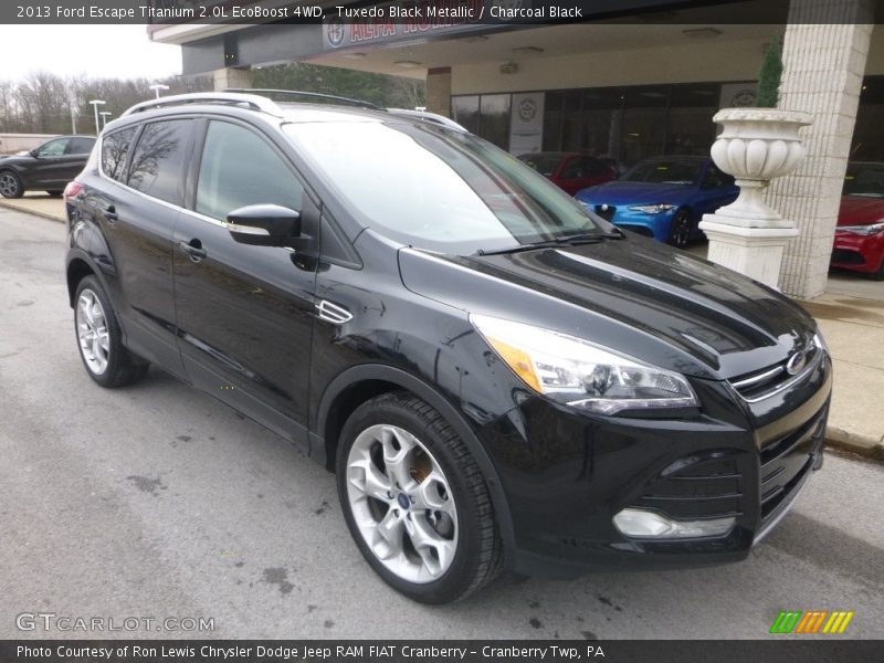 Tuxedo Black Metallic / Charcoal Black 2013 Ford Escape Titanium 2.0L EcoBoost 4WD