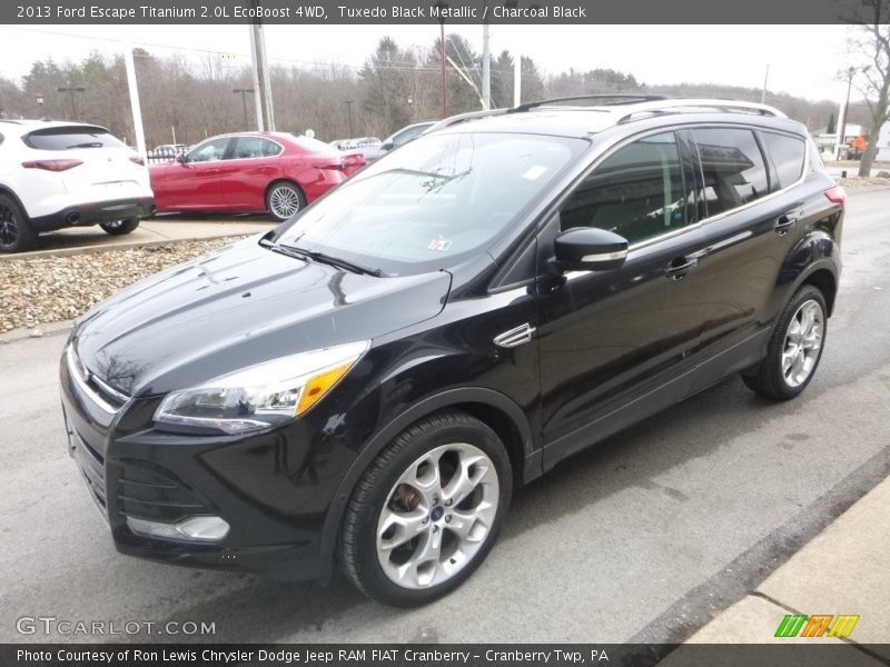 Tuxedo Black Metallic / Charcoal Black 2013 Ford Escape Titanium 2.0L EcoBoost 4WD