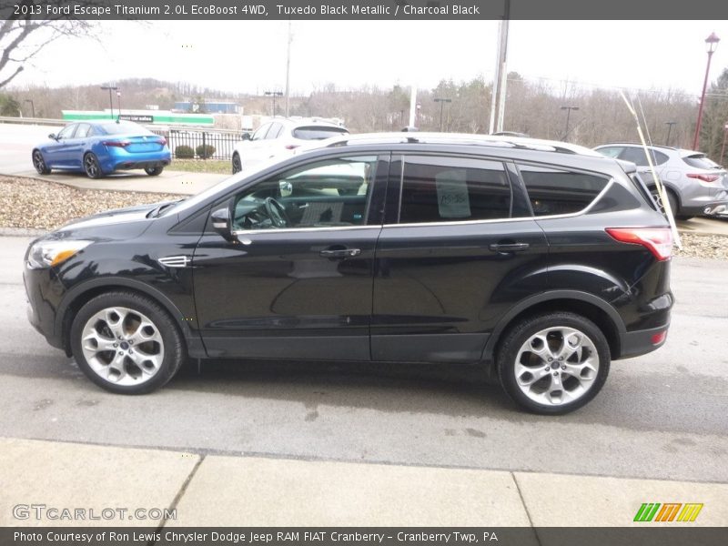 Tuxedo Black Metallic / Charcoal Black 2013 Ford Escape Titanium 2.0L EcoBoost 4WD