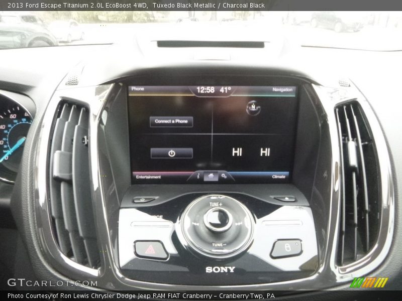 Tuxedo Black Metallic / Charcoal Black 2013 Ford Escape Titanium 2.0L EcoBoost 4WD