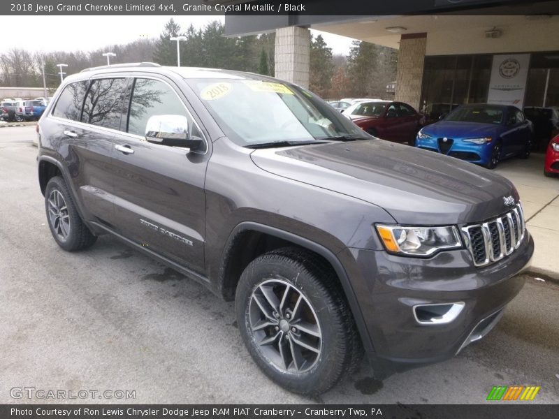 Granite Crystal Metallic / Black 2018 Jeep Grand Cherokee Limited 4x4