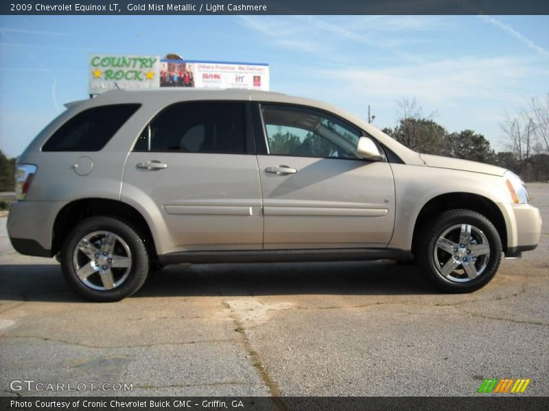 Gold Mist Metallic / Light Cashmere 2009 Chevrolet Equinox LT