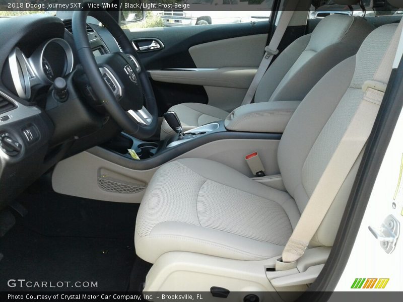Vice White / Black/Light Frost Beige 2018 Dodge Journey SXT