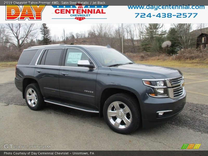 Satin Steel Metallic / Jet Black 2019 Chevrolet Tahoe Premier 4WD