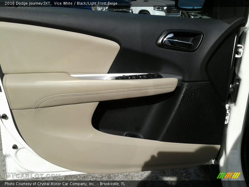 Vice White / Black/Light Frost Beige 2018 Dodge Journey SXT