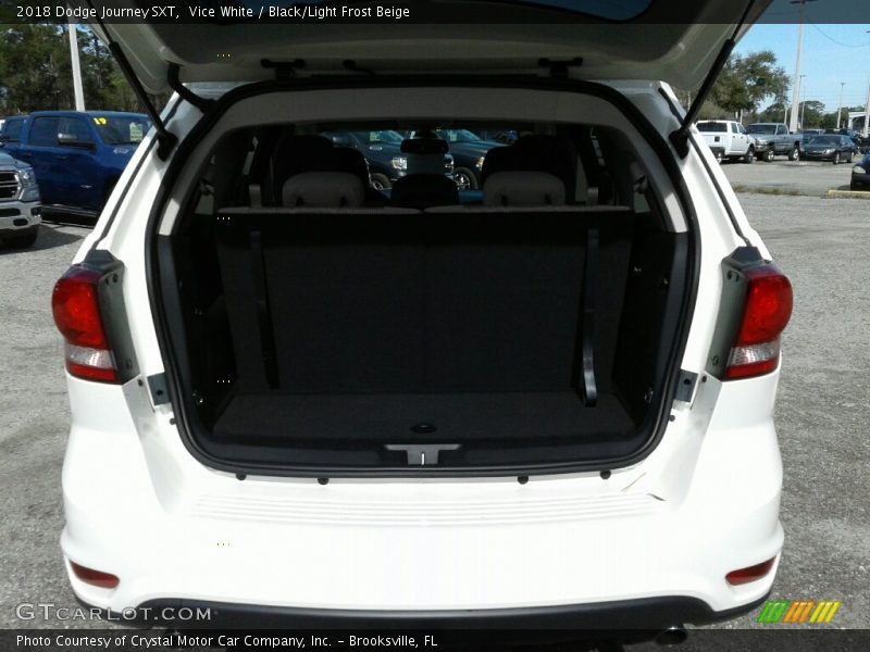 Vice White / Black/Light Frost Beige 2018 Dodge Journey SXT
