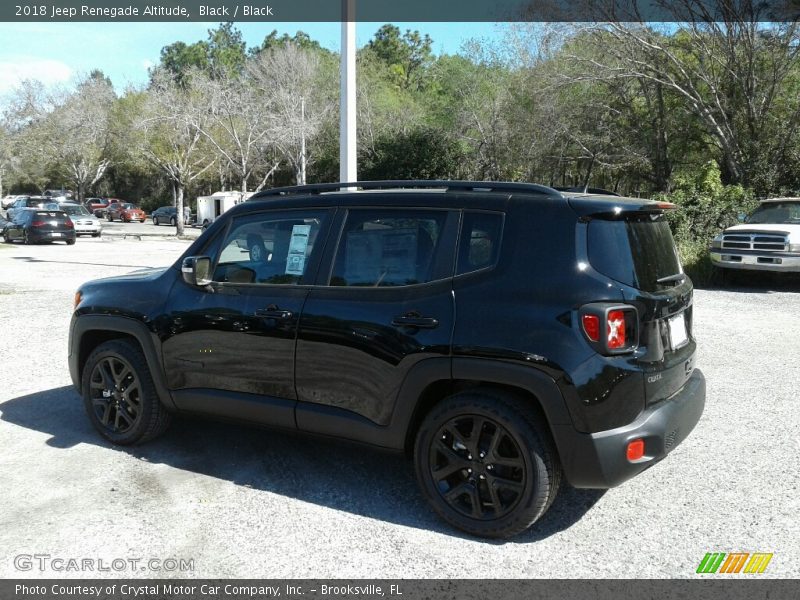 Black / Black 2018 Jeep Renegade Altitude