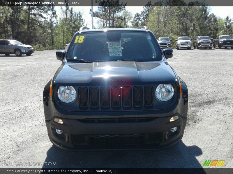 Black / Black 2018 Jeep Renegade Altitude