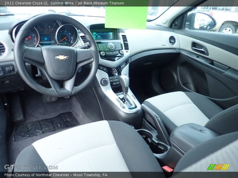 Summit White / Jet Black/Medium Titanium 2011 Chevrolet Cruze LS