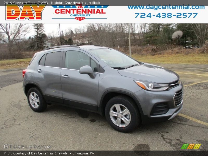 Nightfall Gray Metallic / Jet Black 2019 Chevrolet Trax LT AWD