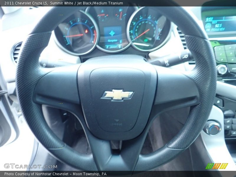 Summit White / Jet Black/Medium Titanium 2011 Chevrolet Cruze LS