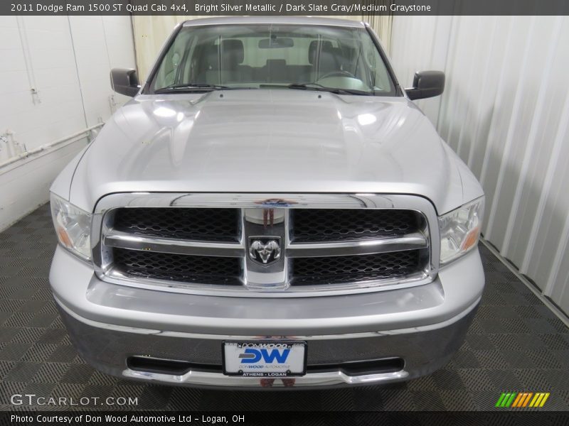 Bright Silver Metallic / Dark Slate Gray/Medium Graystone 2011 Dodge Ram 1500 ST Quad Cab 4x4