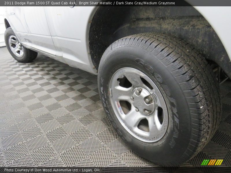 Bright Silver Metallic / Dark Slate Gray/Medium Graystone 2011 Dodge Ram 1500 ST Quad Cab 4x4