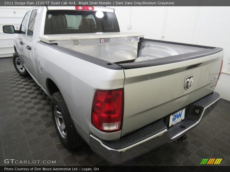 Bright Silver Metallic / Dark Slate Gray/Medium Graystone 2011 Dodge Ram 1500 ST Quad Cab 4x4