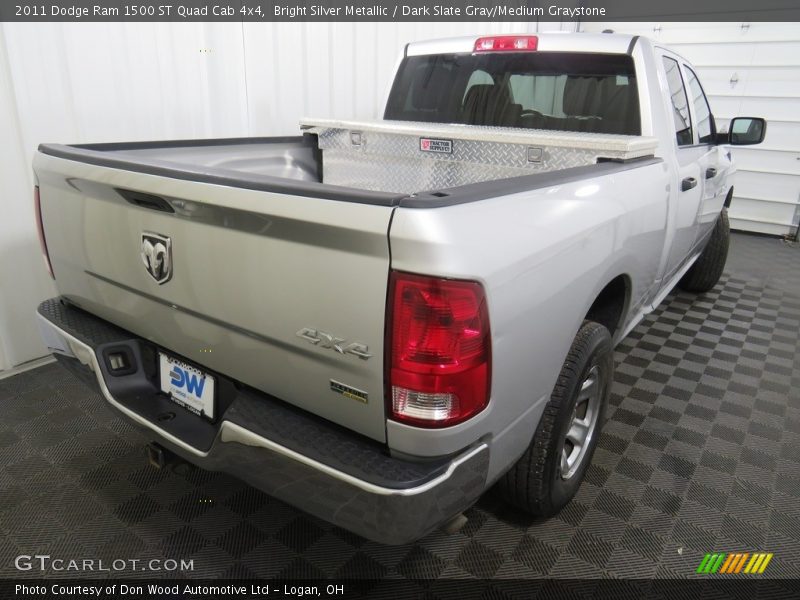 Bright Silver Metallic / Dark Slate Gray/Medium Graystone 2011 Dodge Ram 1500 ST Quad Cab 4x4