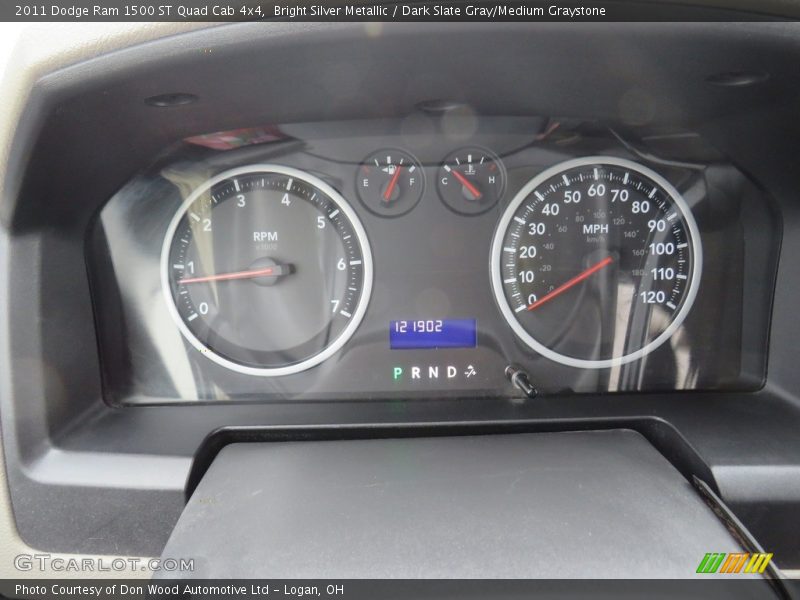 Bright Silver Metallic / Dark Slate Gray/Medium Graystone 2011 Dodge Ram 1500 ST Quad Cab 4x4