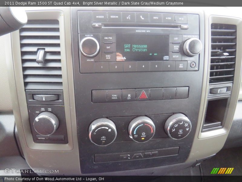 Bright Silver Metallic / Dark Slate Gray/Medium Graystone 2011 Dodge Ram 1500 ST Quad Cab 4x4