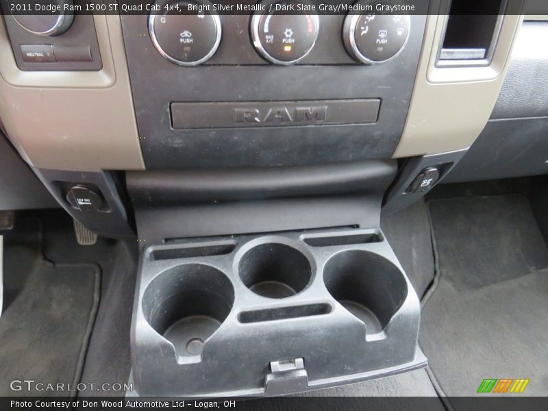 Bright Silver Metallic / Dark Slate Gray/Medium Graystone 2011 Dodge Ram 1500 ST Quad Cab 4x4