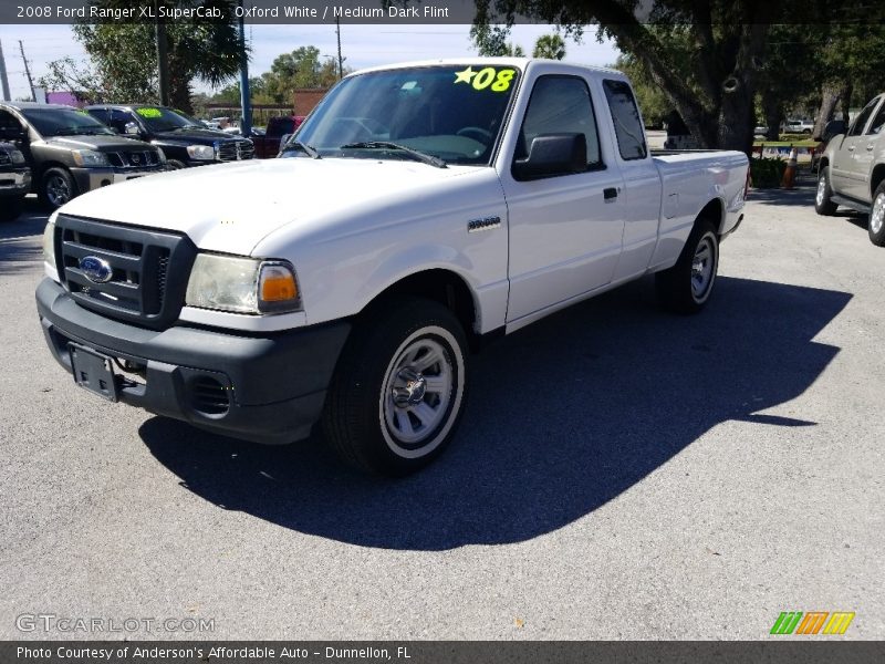Oxford White / Medium Dark Flint 2008 Ford Ranger XL SuperCab