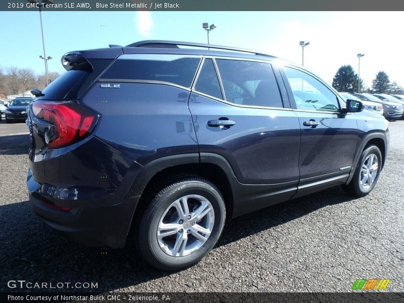 Blue Steel Metallic / Jet Black 2019 GMC Terrain SLE AWD