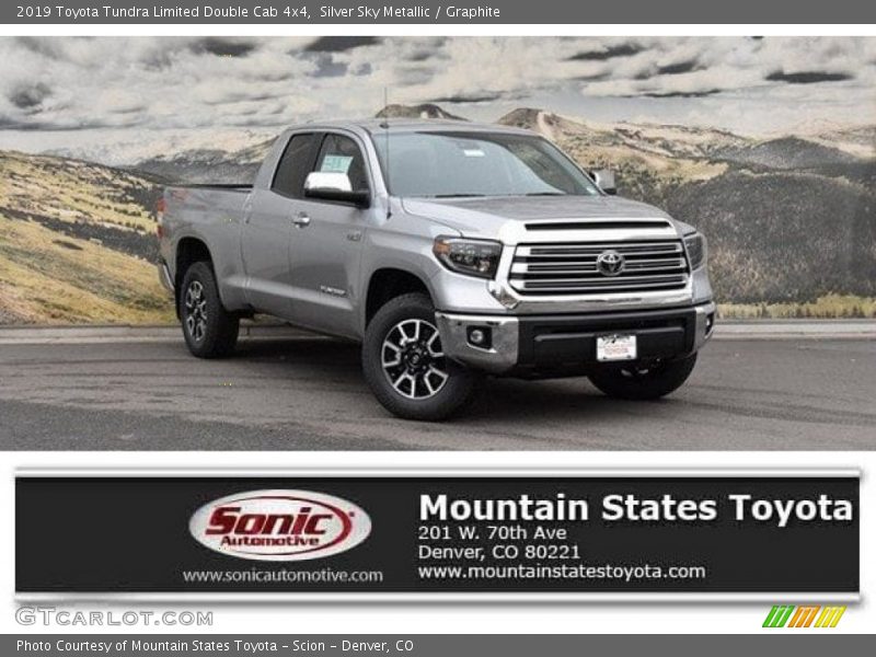 Silver Sky Metallic / Graphite 2019 Toyota Tundra Limited Double Cab 4x4