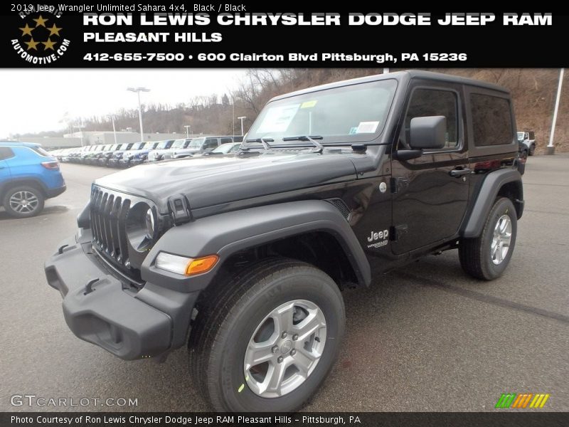Black / Black 2019 Jeep Wrangler Unlimited Sahara 4x4