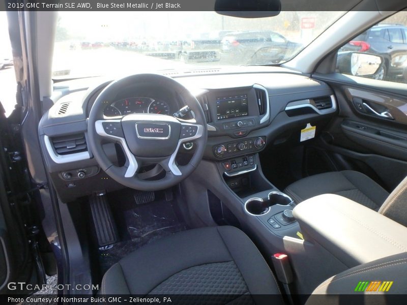 Blue Steel Metallic / Jet Black 2019 GMC Terrain SLE AWD