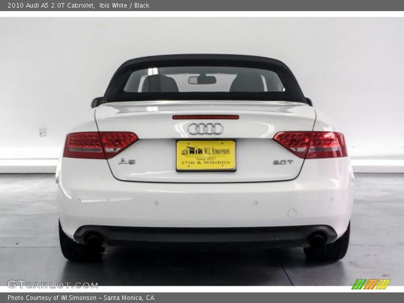 Ibis White / Black 2010 Audi A5 2.0T Cabriolet