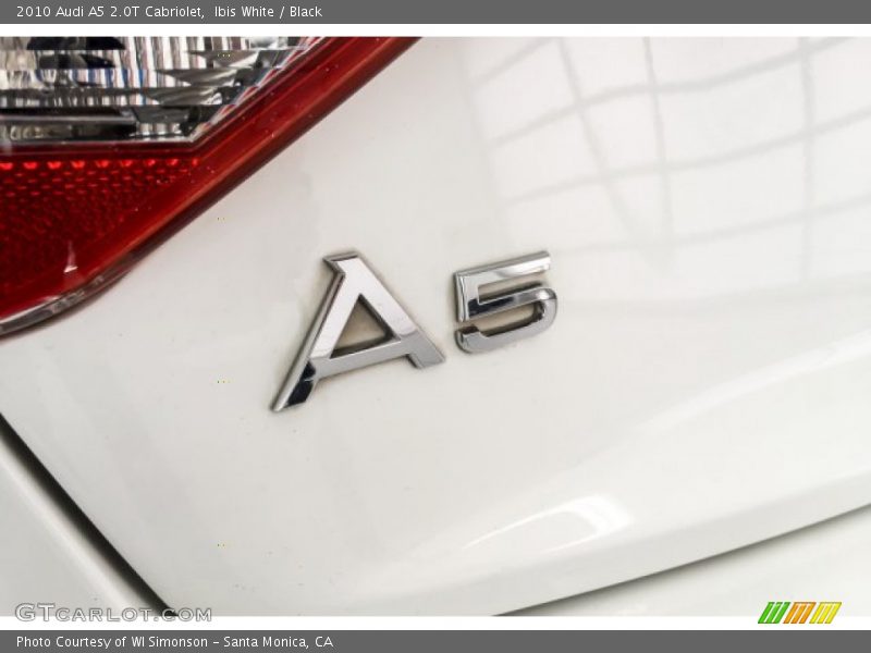 Ibis White / Black 2010 Audi A5 2.0T Cabriolet