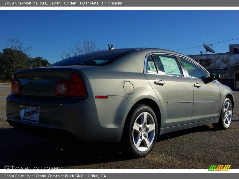 Golden Pewter Metallic / Titanium 2009 Chevrolet Malibu LS Sedan