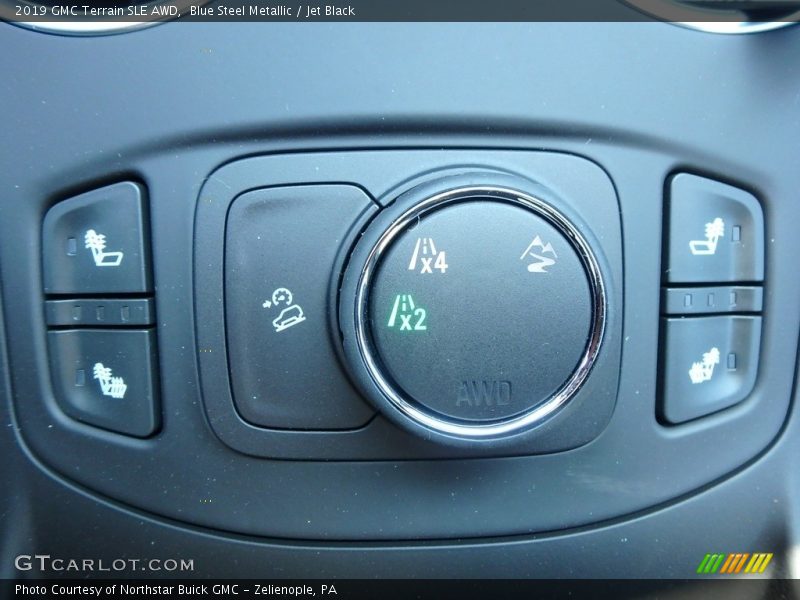 Blue Steel Metallic / Jet Black 2019 GMC Terrain SLE AWD