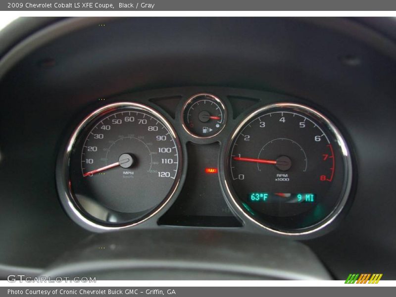 Black / Gray 2009 Chevrolet Cobalt LS XFE Coupe