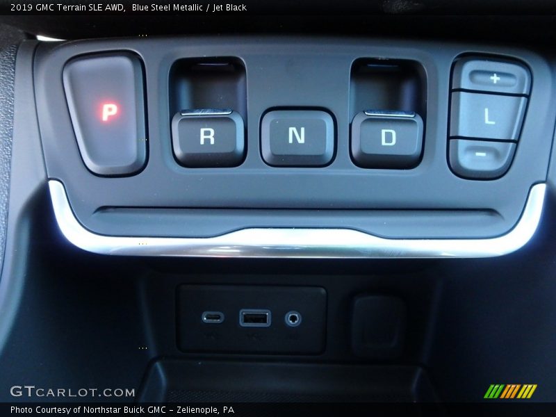 Blue Steel Metallic / Jet Black 2019 GMC Terrain SLE AWD